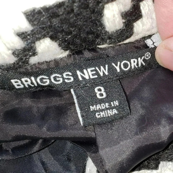 Briggs 8‎ black & white houndstooth jacket/blazer - Picture 6 of 7